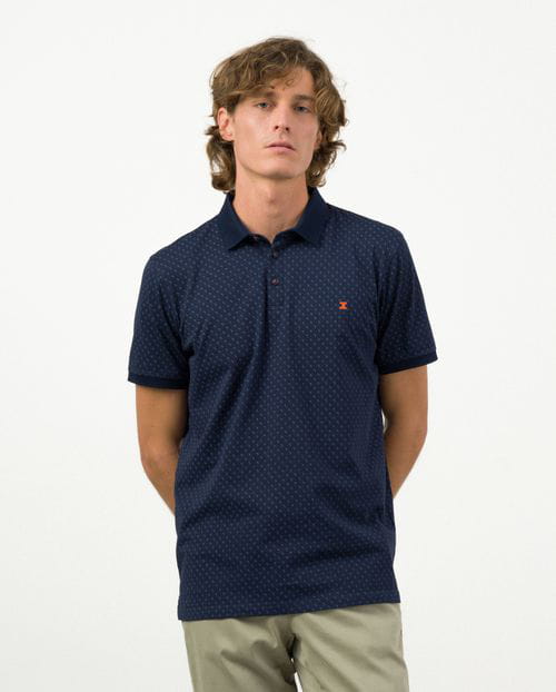 Etiem Polo de manga corta con estampadito de flamencos