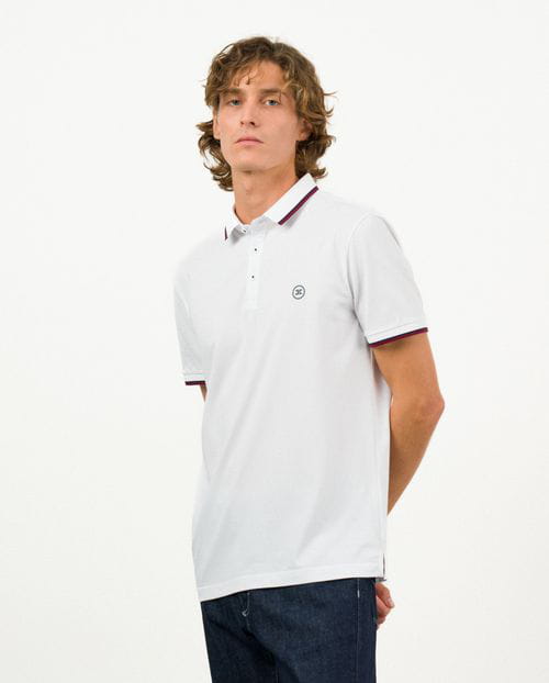 Etiem Polo De Manga Corta En Granito De Algodón Mercerizado