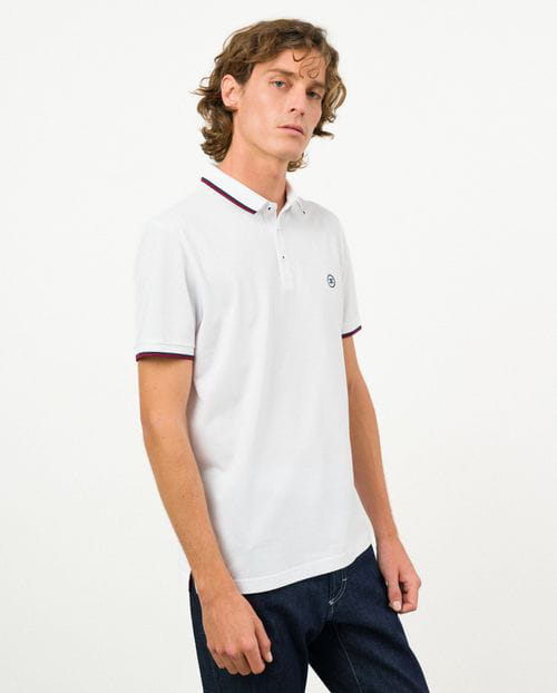 Etiem Polo De Manga Corta En Granito De Algodón Mercerizado