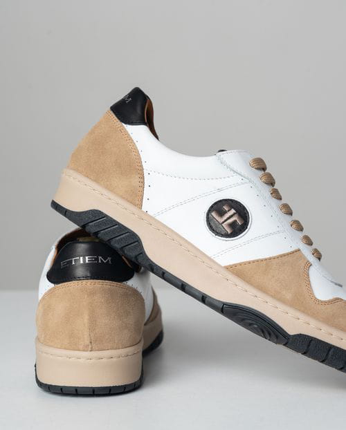 Etiem Zapatillas De Piel Combinadas Y De Edición Limitada