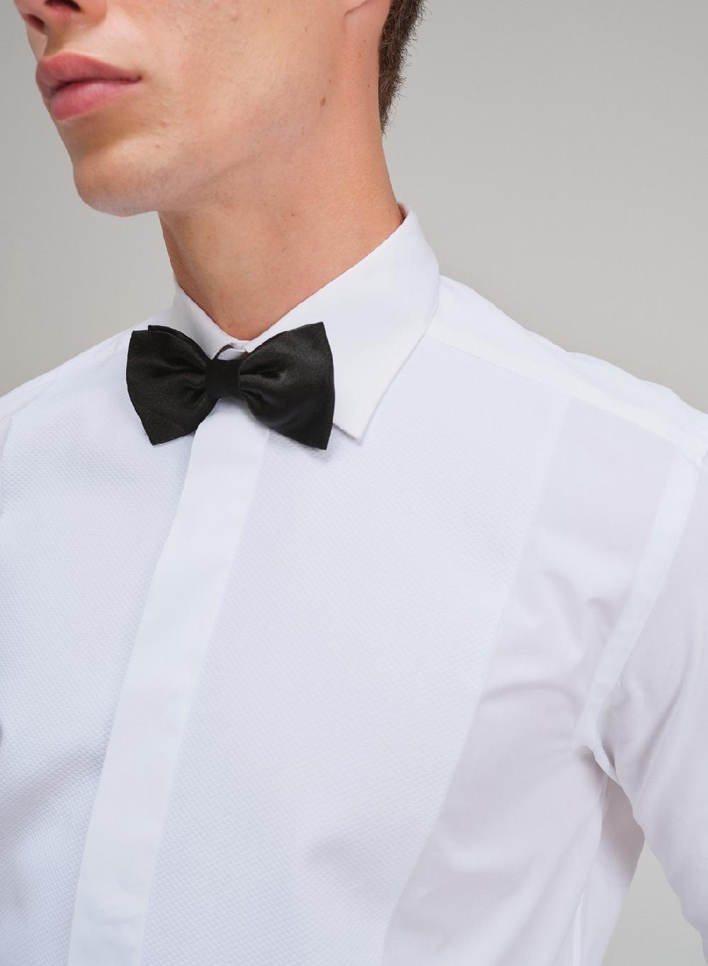 Etiqueta Negra Camisa Ceremonia Gemelos Made In Italy