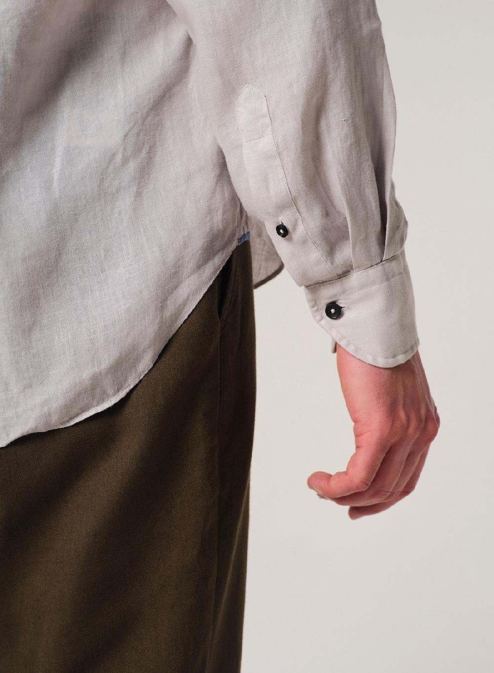 Etiqueta Negra Camisa Lino Garment DYE Made In Italy