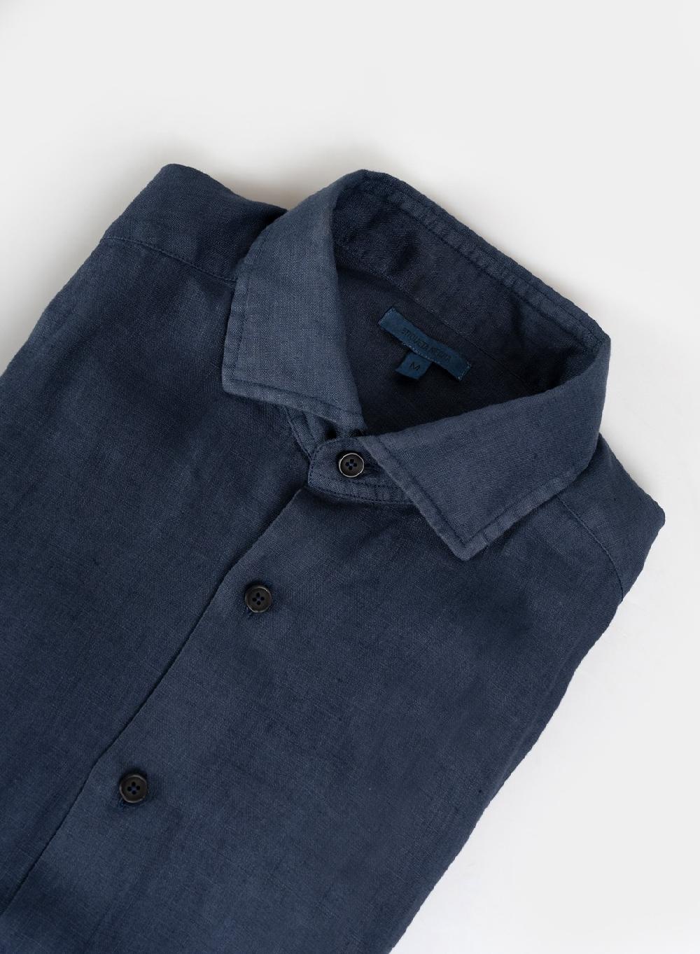 Etiqueta Negra Camisa Lino Garment DYE Made In Italy