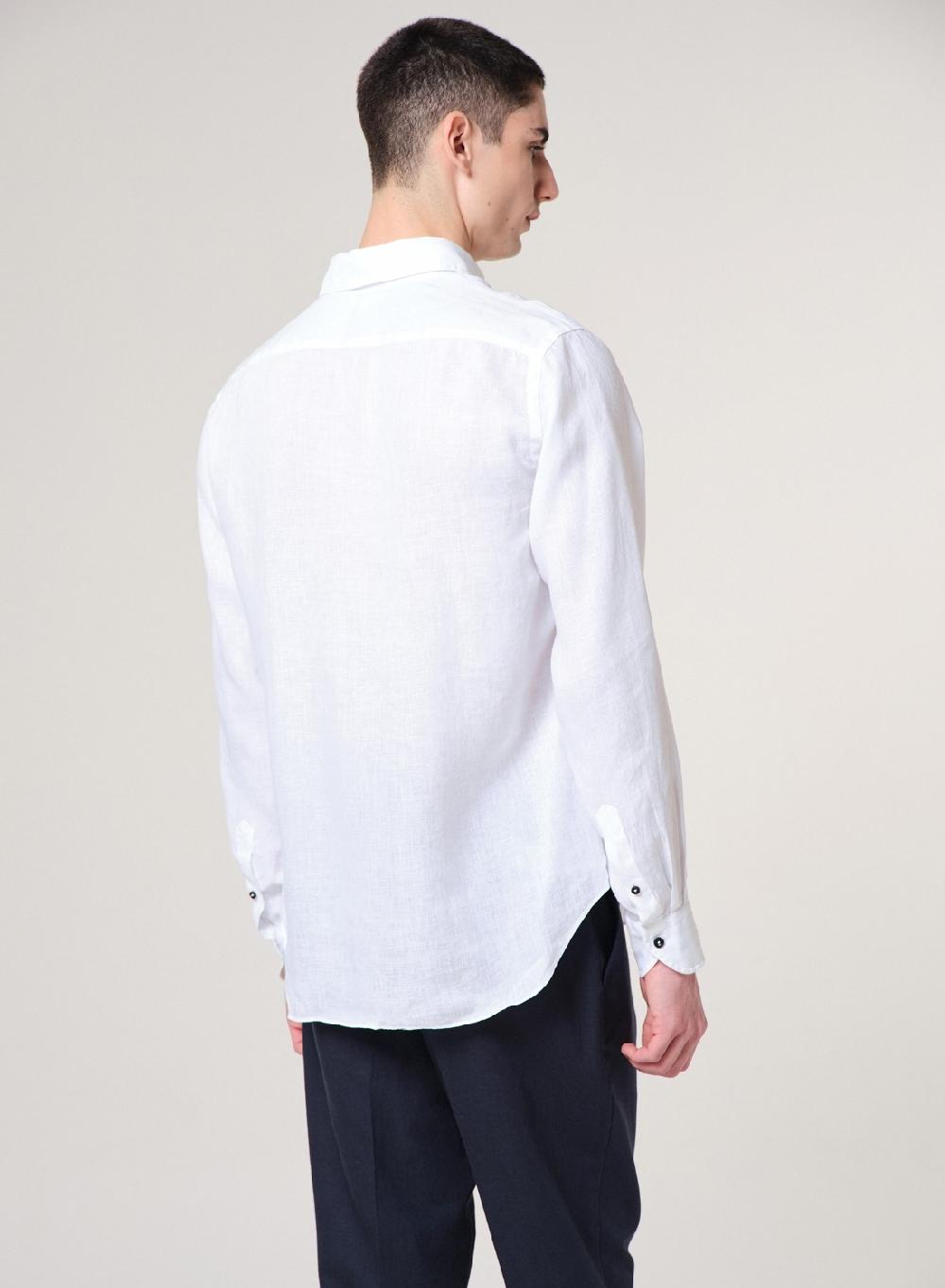 Etiqueta Negra Camisa Lino Garment DYE Made In Italy