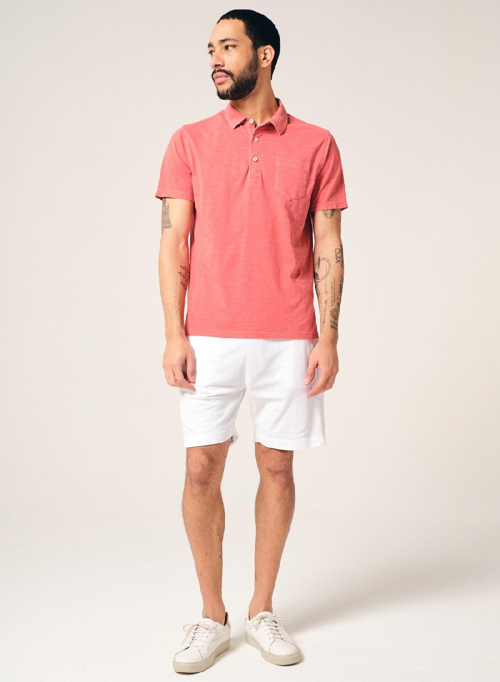 Etiqueta Negra Chomba Con Bolsillo Flame Pigment Dye