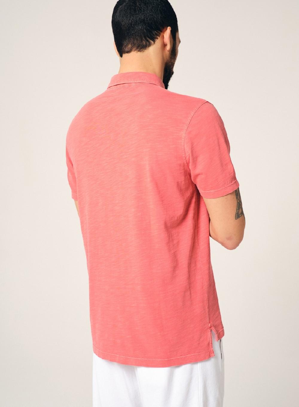 Etiqueta Negra Chomba Con Bolsillo Flame Pigment Dye