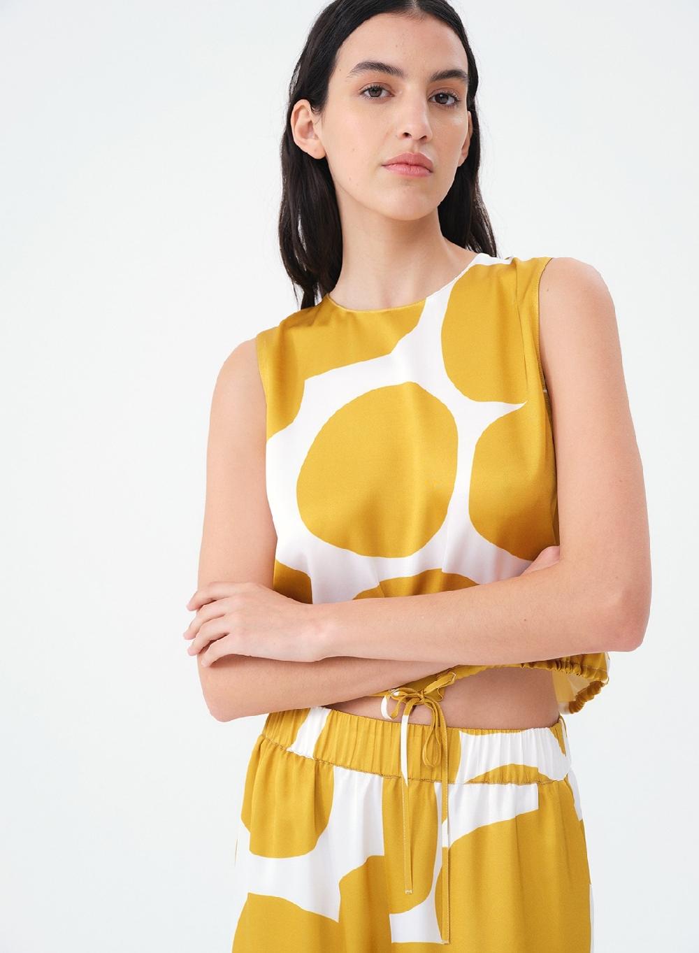 Etiqueta Negra AMERICANA SATEN ESTAMPADO