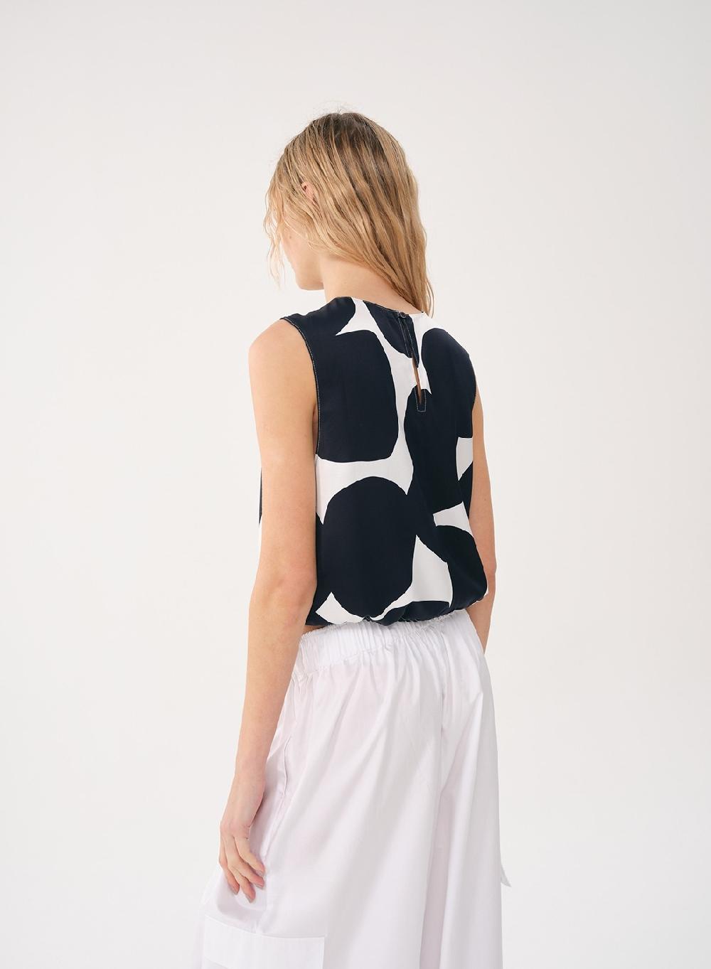 Etiqueta Negra AMERICANA SATEN ESTAMPADO