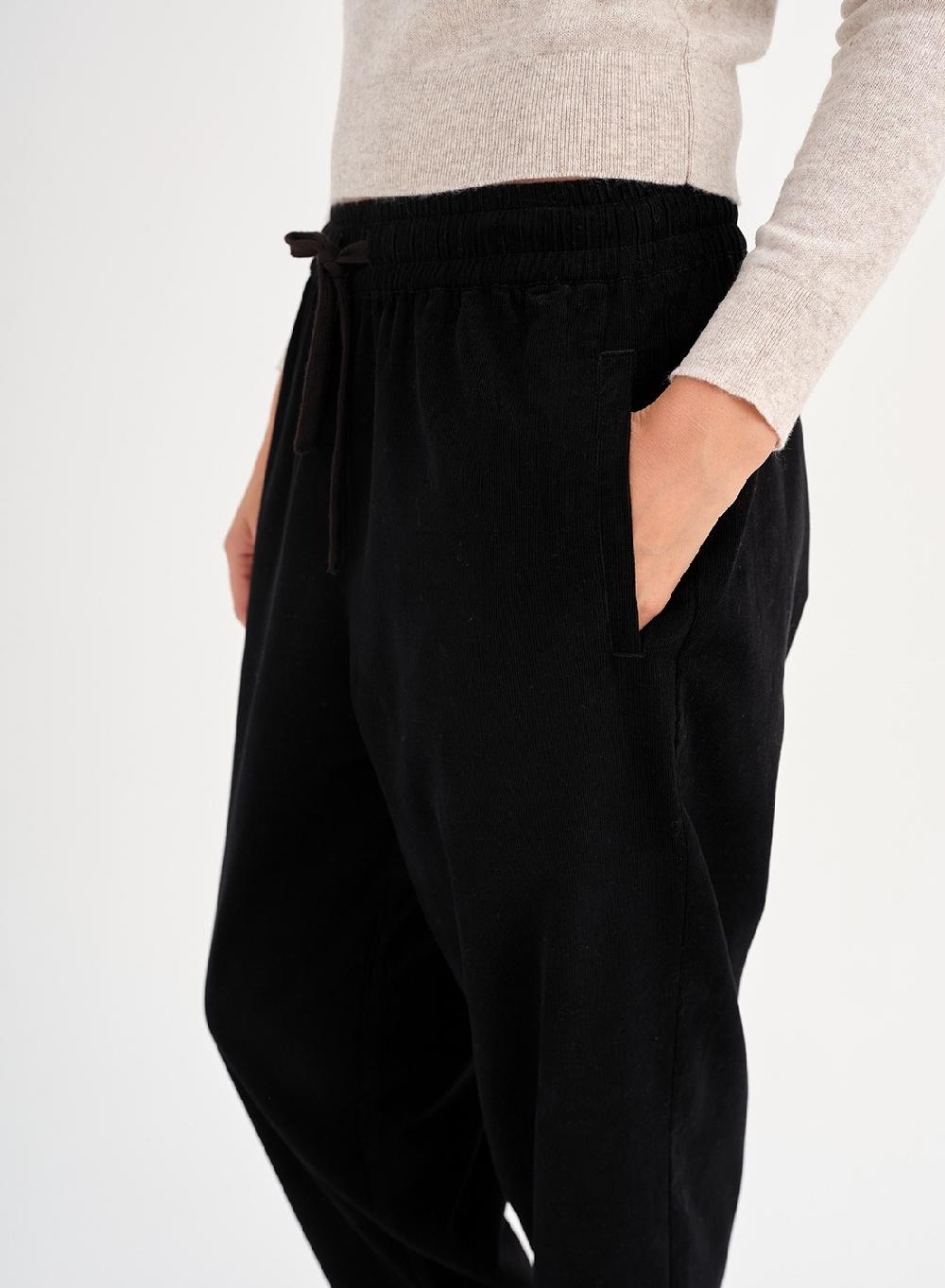 Etiqueta Negra Babucha Combinada Corderoy