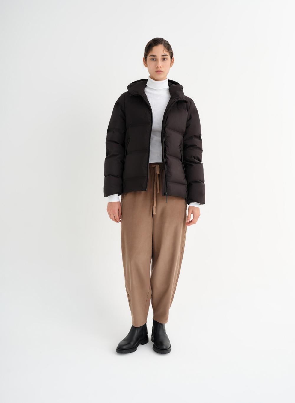 Etiqueta negra Babucha combinada corderoy