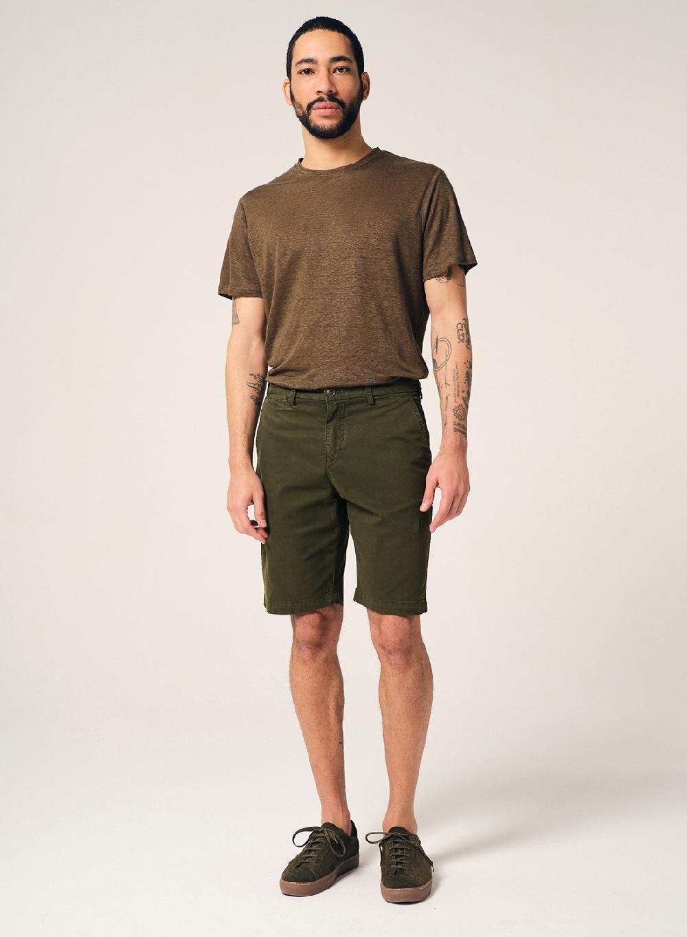 Etiqueta Negra Bermuda Gabardina Garment Dye