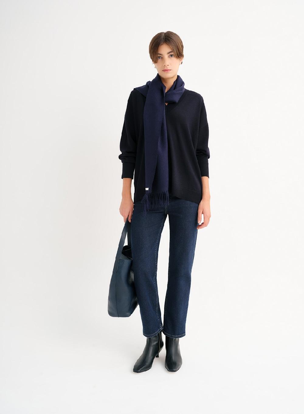 Etiqueta negra Bufanda alpaca