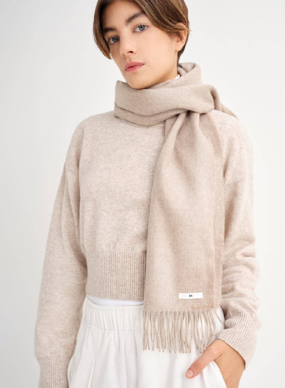 Etiqueta negra Bufanda alpaca