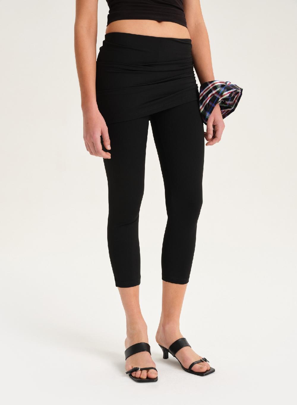 Etiqueta Negra Calza Pollera Punto