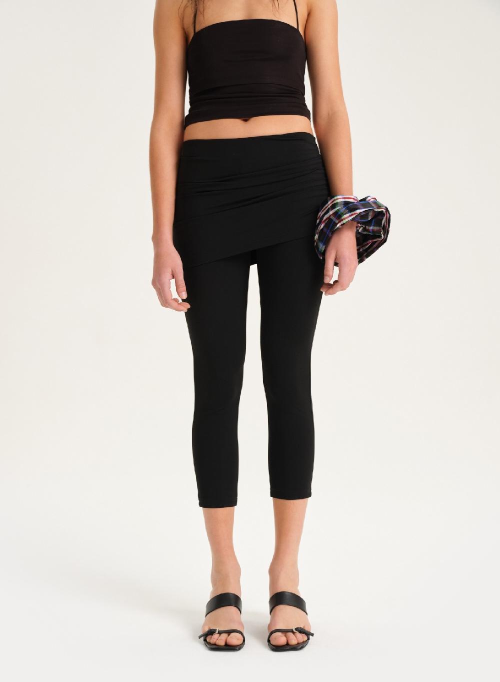 Etiqueta Negra Calza Pollera Punto