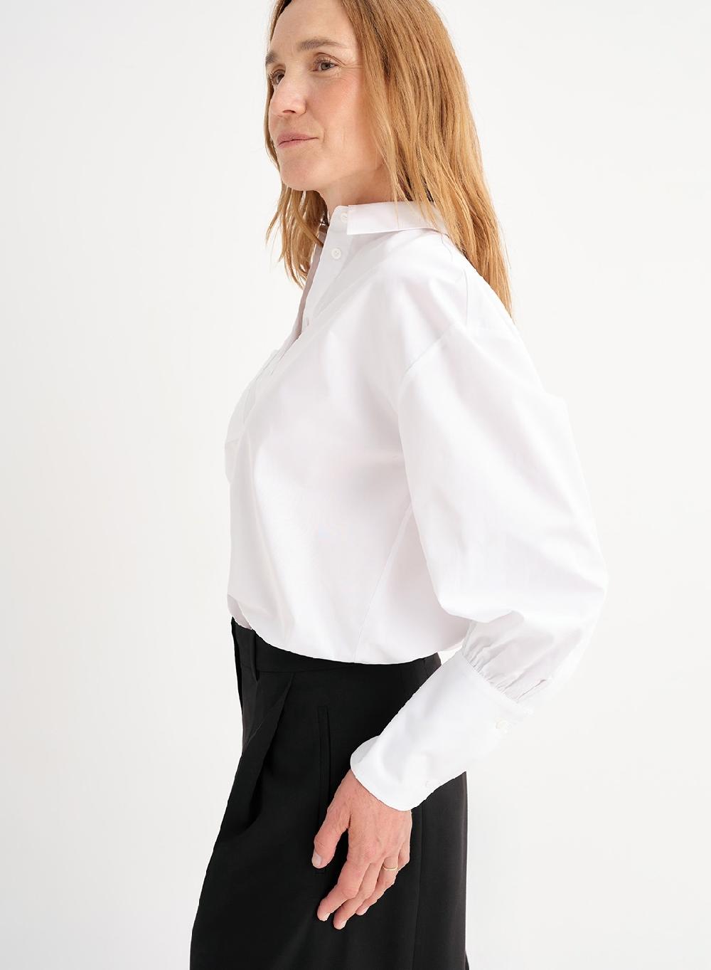 Etiqueta Negra Camisa Balloon Poplin