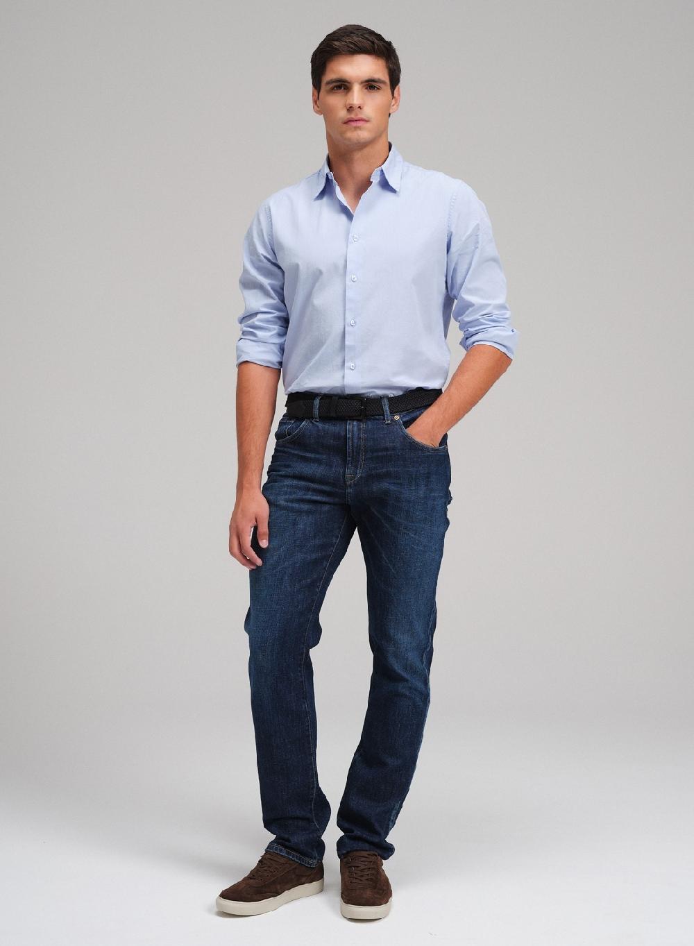 Etiqueta negra Camisa basica poplin pima