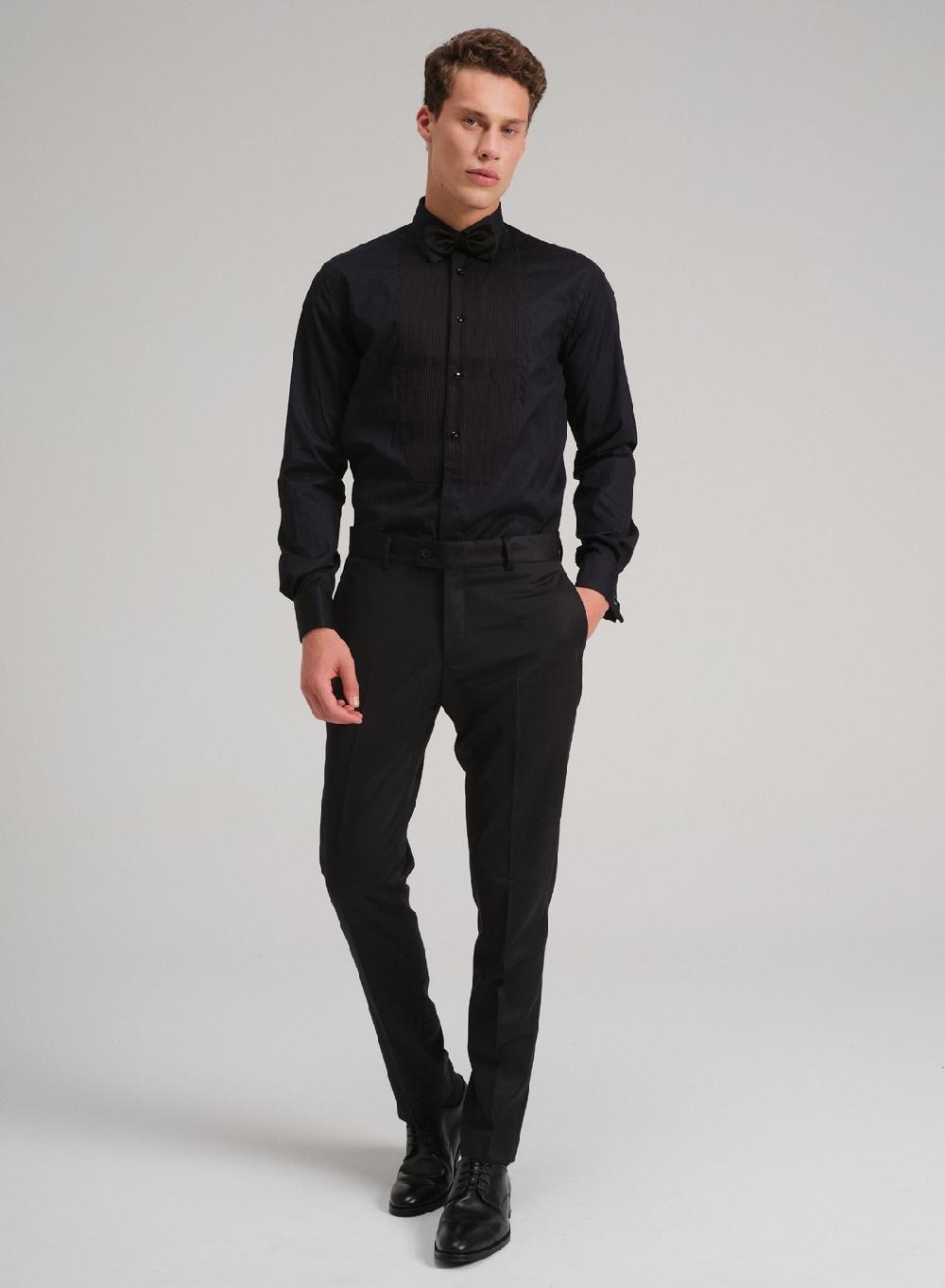 Etiqueta negra Camisa ceremomia made in Italy