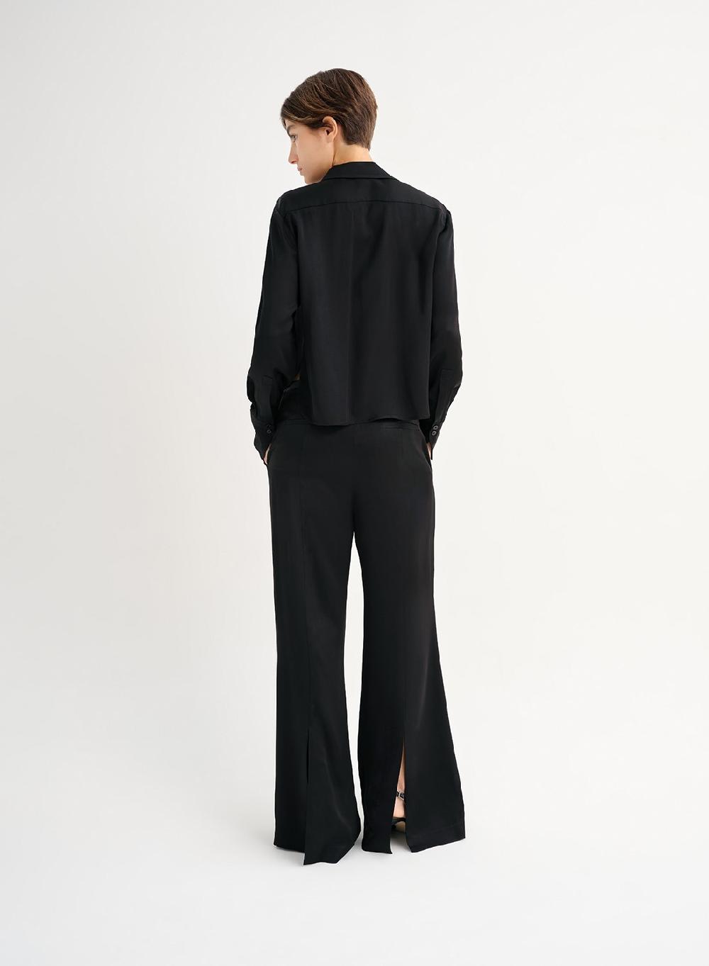 Etiqueta Negra Camisa Clasica Saten Liviano