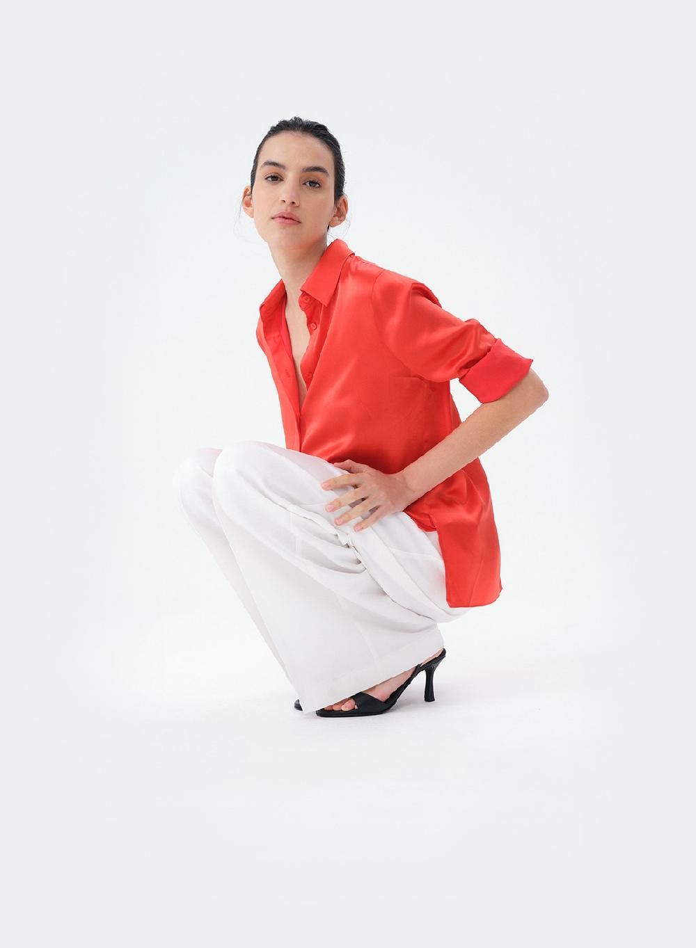 Etiqueta Negra Camisa Clásica Seda