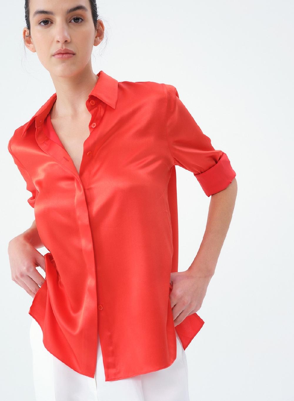 Etiqueta Negra Camisa Clásica Seda