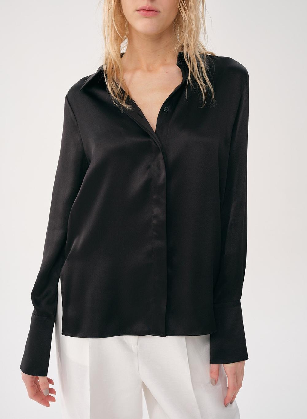 Etiqueta Negra Camisa Clásica Seda