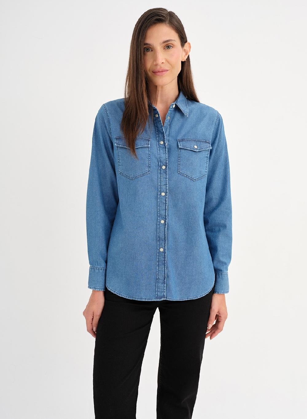 Etiqueta Negra Camisa Denim