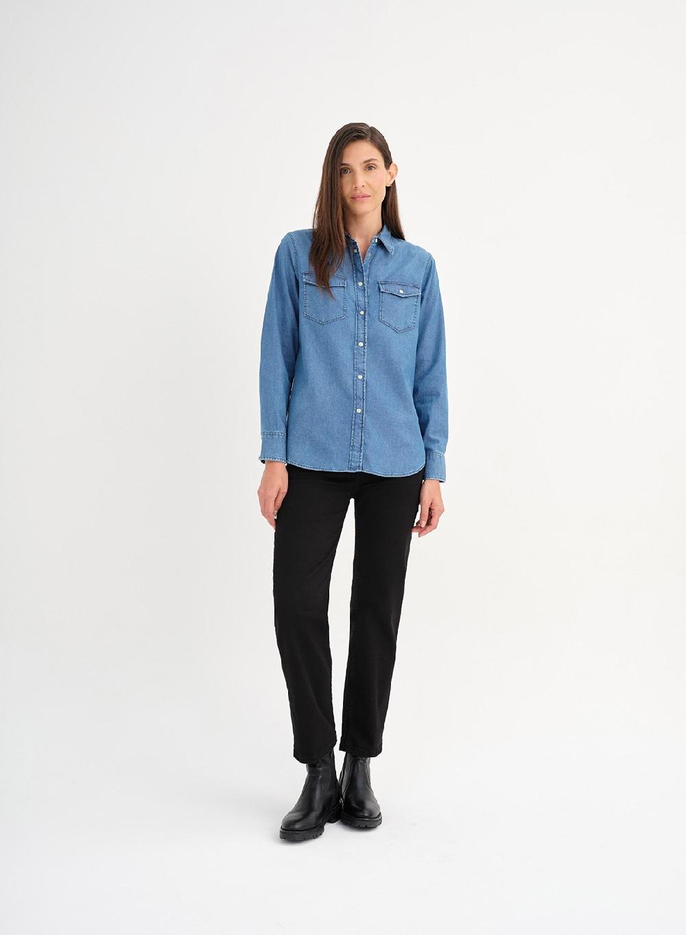 Etiqueta Negra Camisa Denim