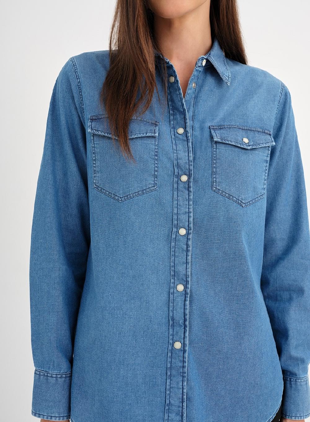 Etiqueta Negra Camisa Denim