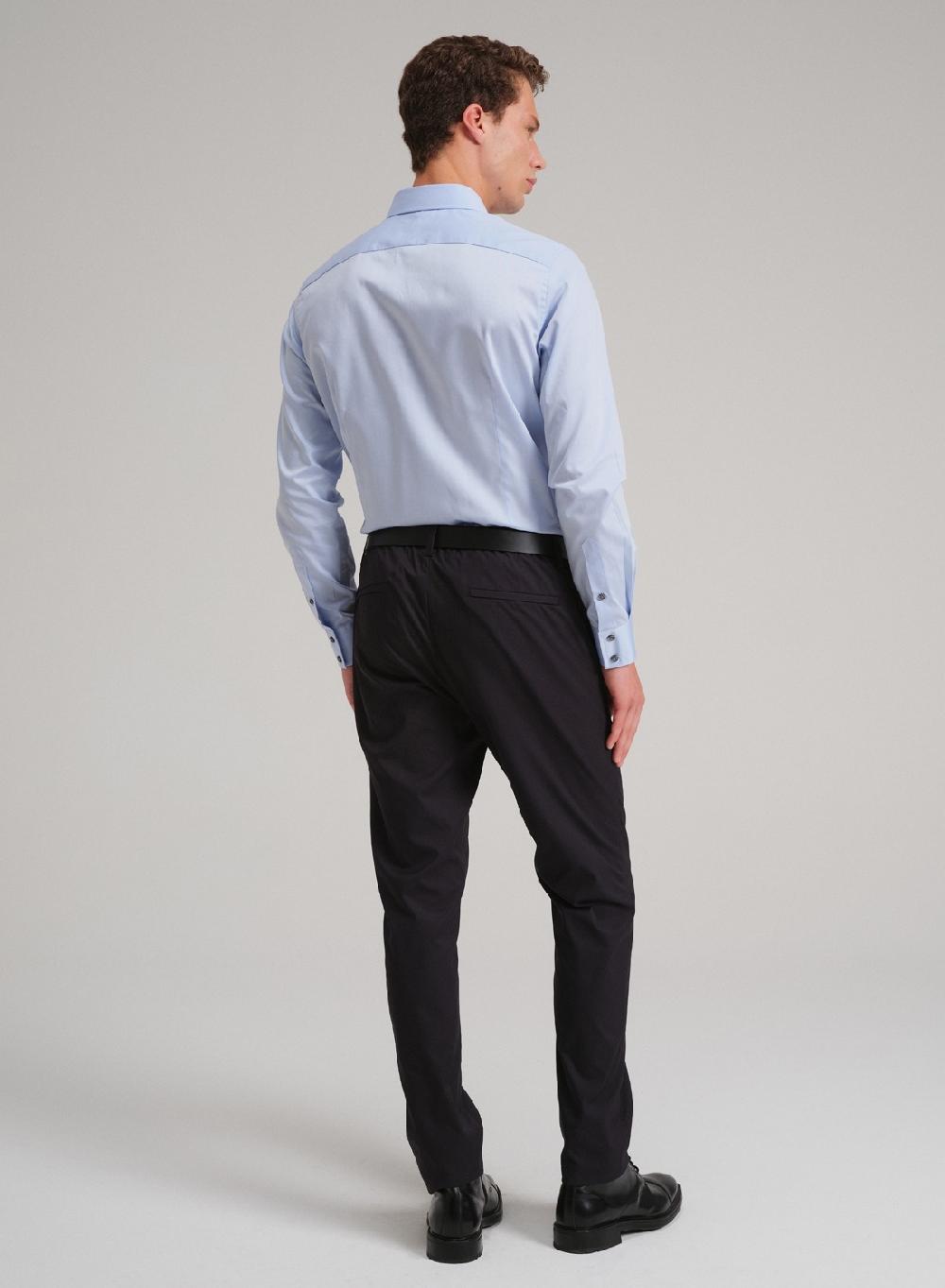 Etiqueta Negra Camisa Formal Basica