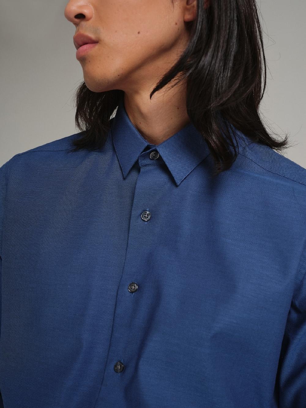 Etiqueta Negra Camisa Formal Slim Fit