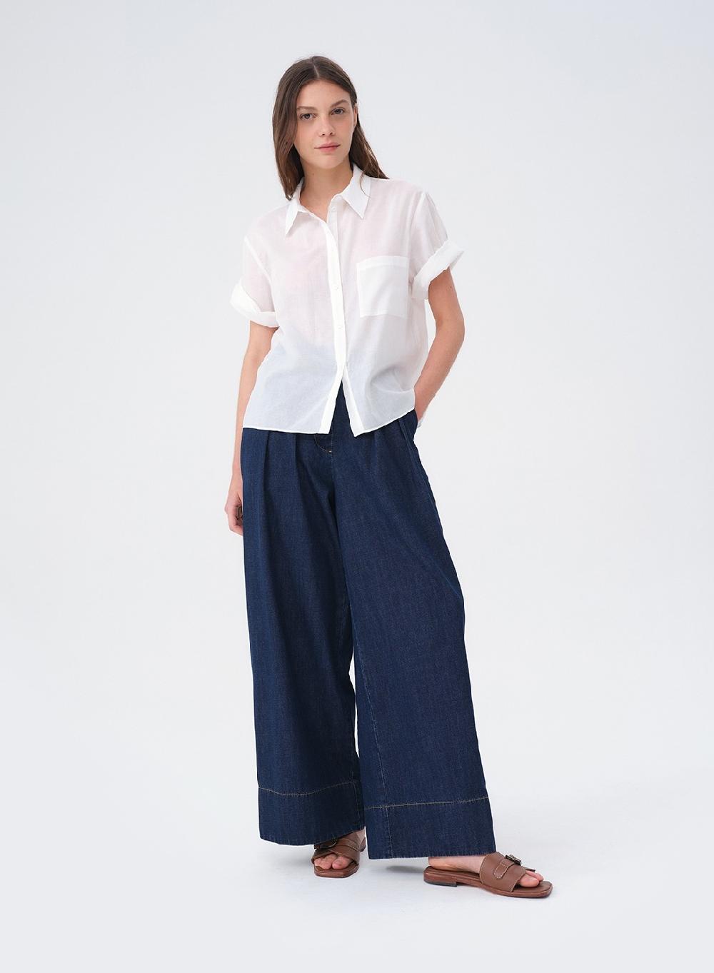 Etiqueta negra CAMISA MANGA CORTA VOILE