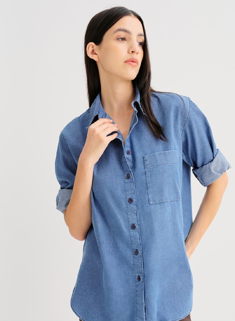 Etiqueta Negra Camisa Oversize Denim