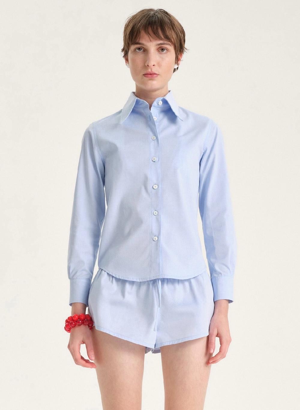 Etiqueta negra Camisa oxford