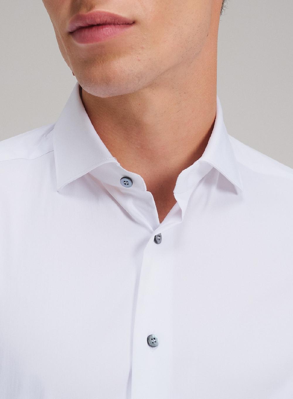 Etiqueta Negra Camisa Raso Slim Fit Made In Italy