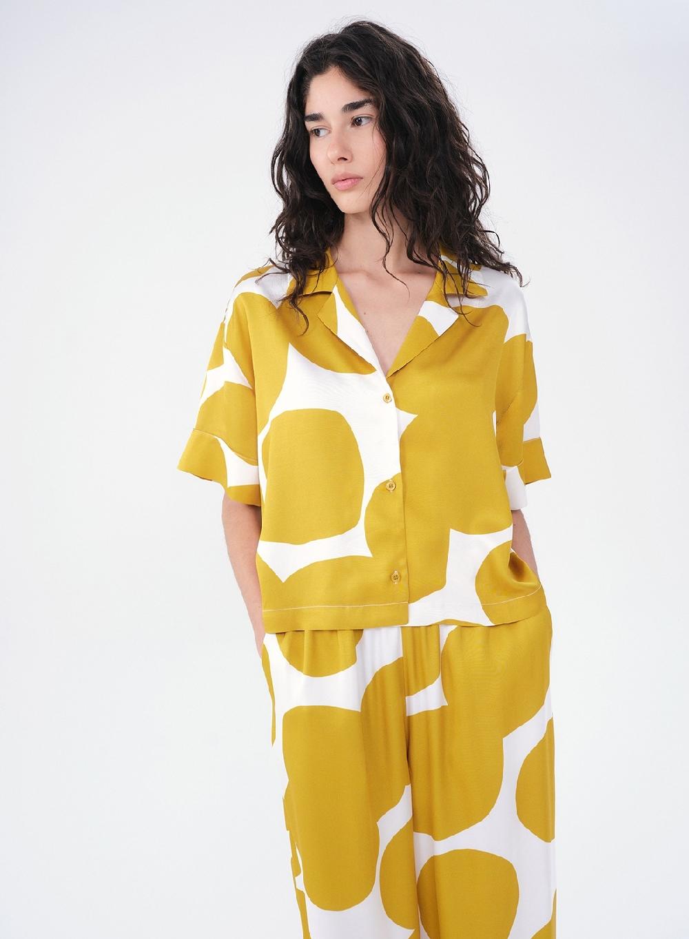 Etiqueta Negra CAMISA SATEN ESTAMPADO