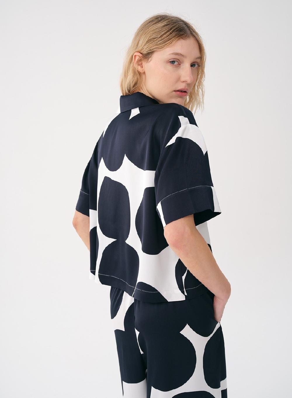 Etiqueta Negra CAMISA SATEN ESTAMPADO