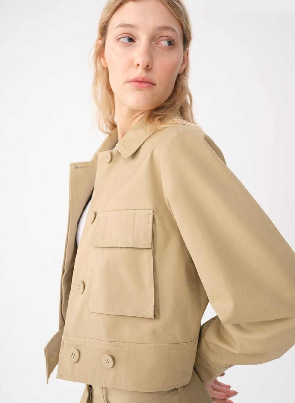 Etiqueta Negra CAMPERA BOLSILLOS GABARDINA