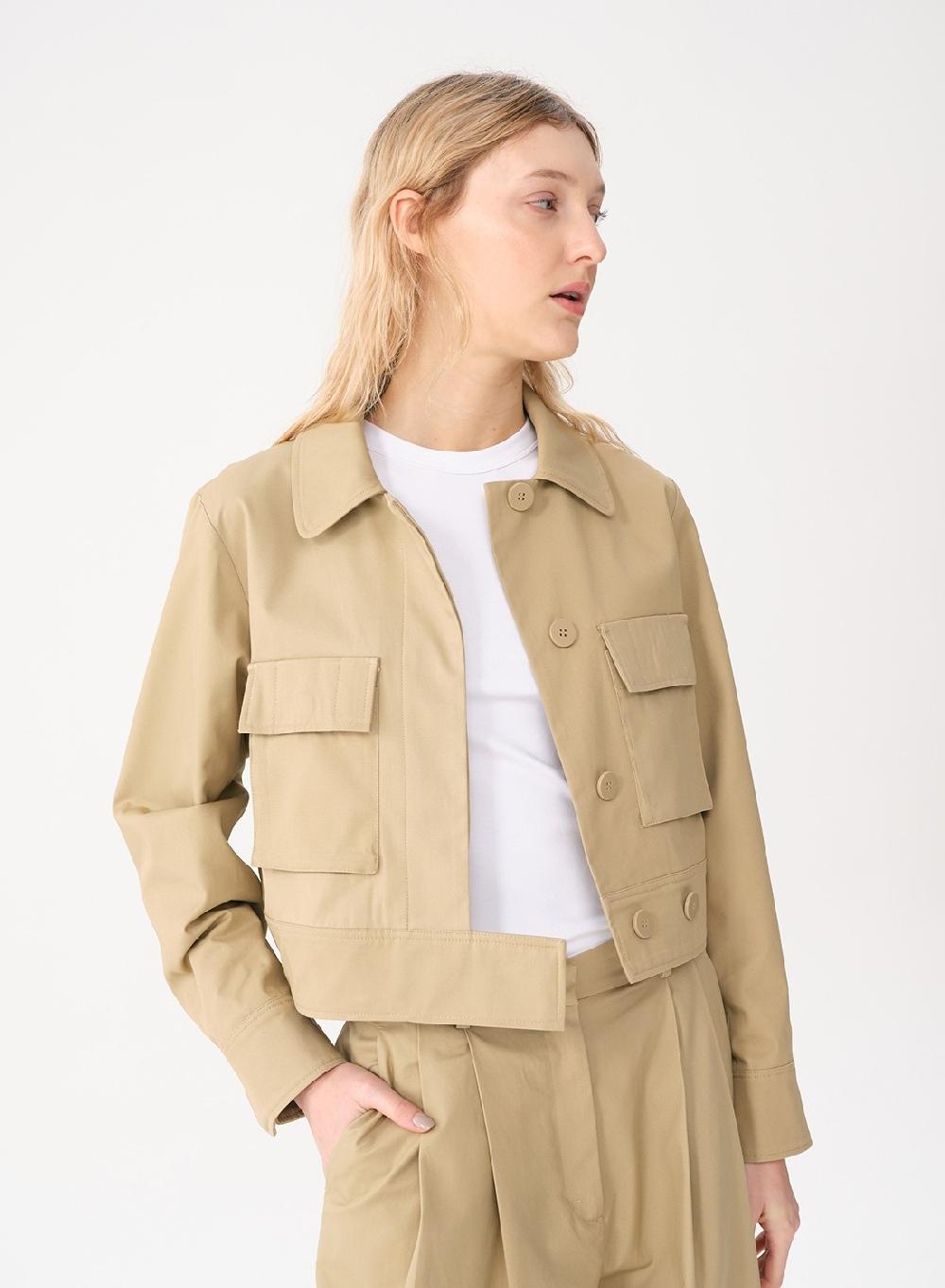 Etiqueta Negra CAMPERA BOLSILLOS GABARDINA