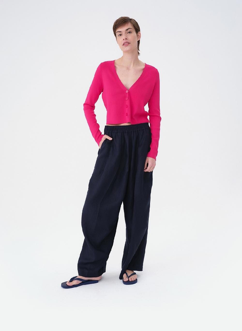 Etiqueta negra Cardigan tejido