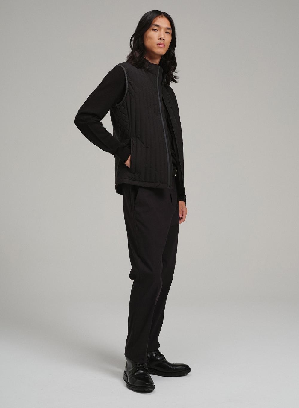 Etiqueta Negra Chaleco Combinado Interlock