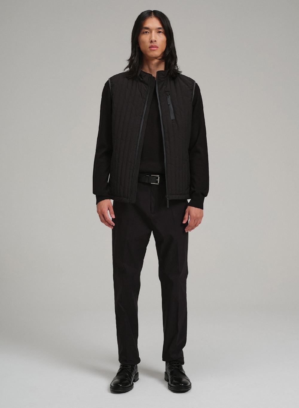 Etiqueta negra Chaleco combinado interlock