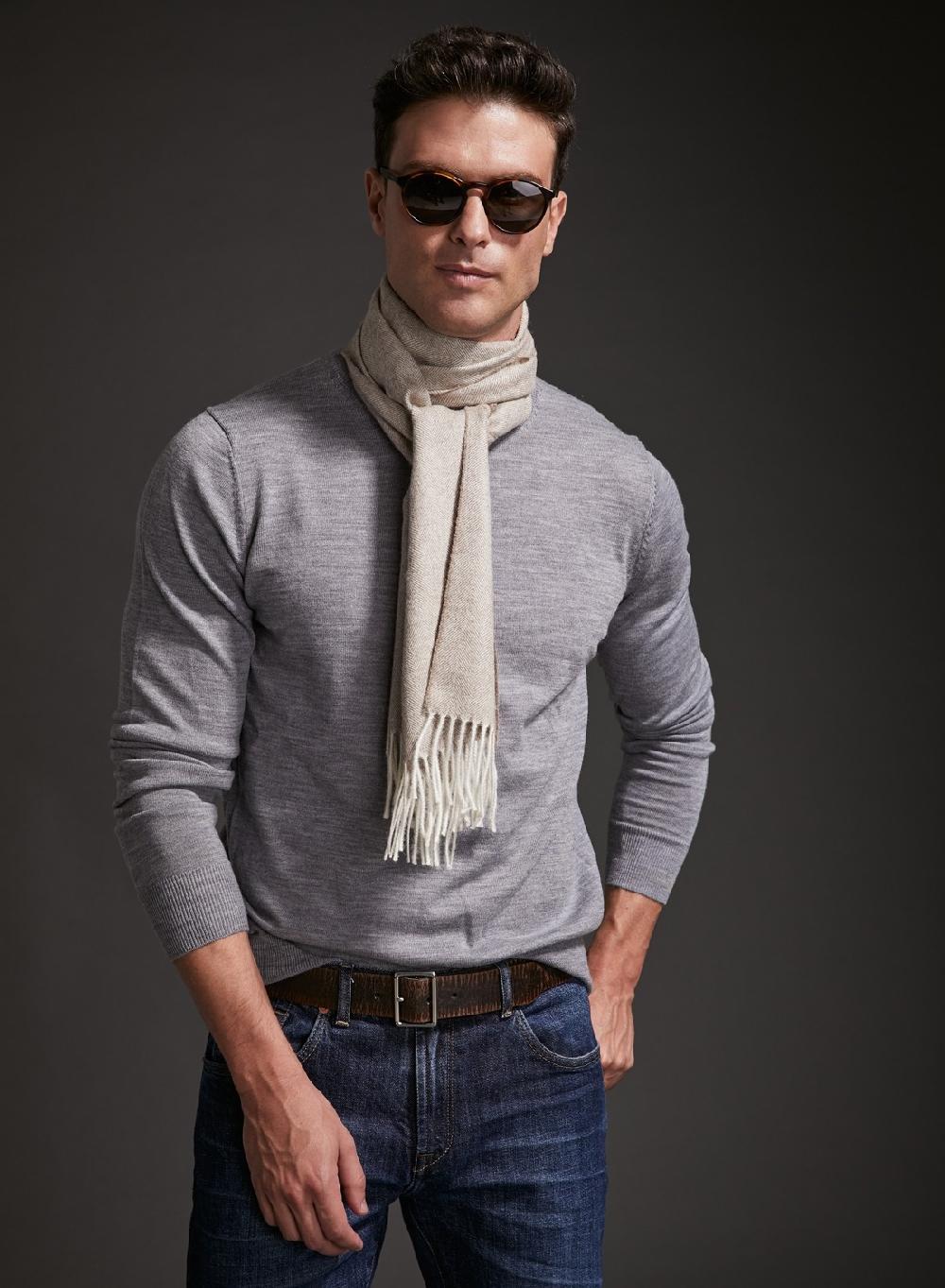 Etiqueta negra Chalina baby alpaca espiga