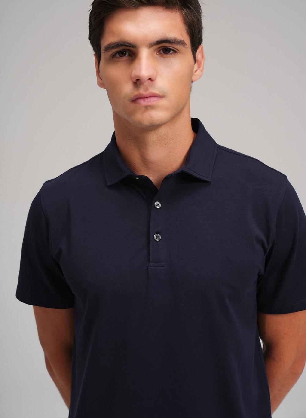 Etiqueta negra Chomba algodon spandex