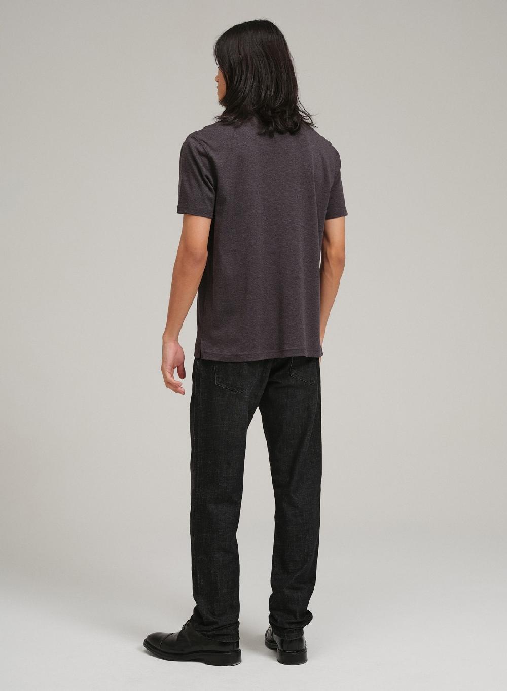 Etiqueta Negra Chomba Cierre Liquid Cotton