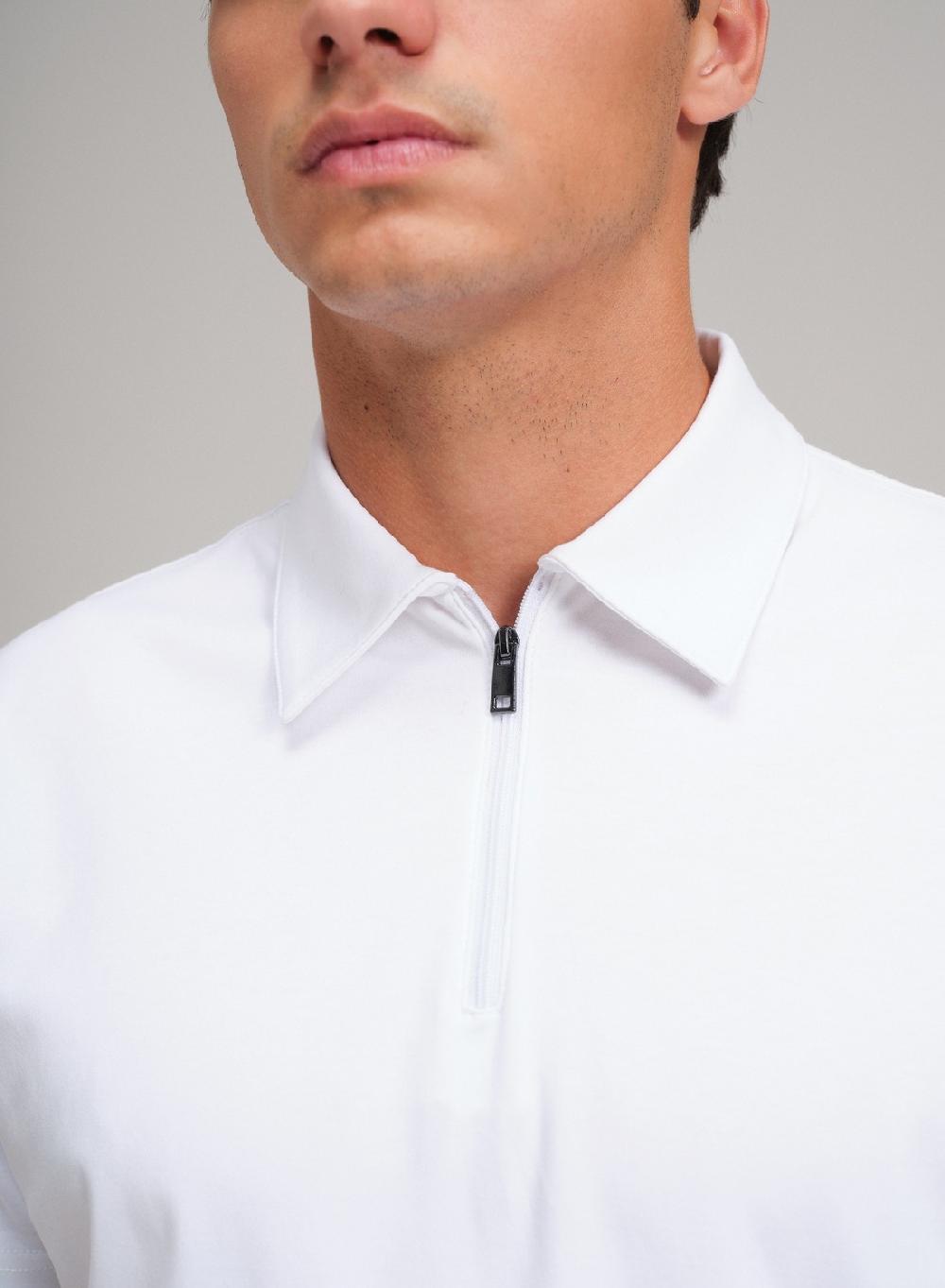 Etiqueta Negra Chomba Cierre Liquid Cotton