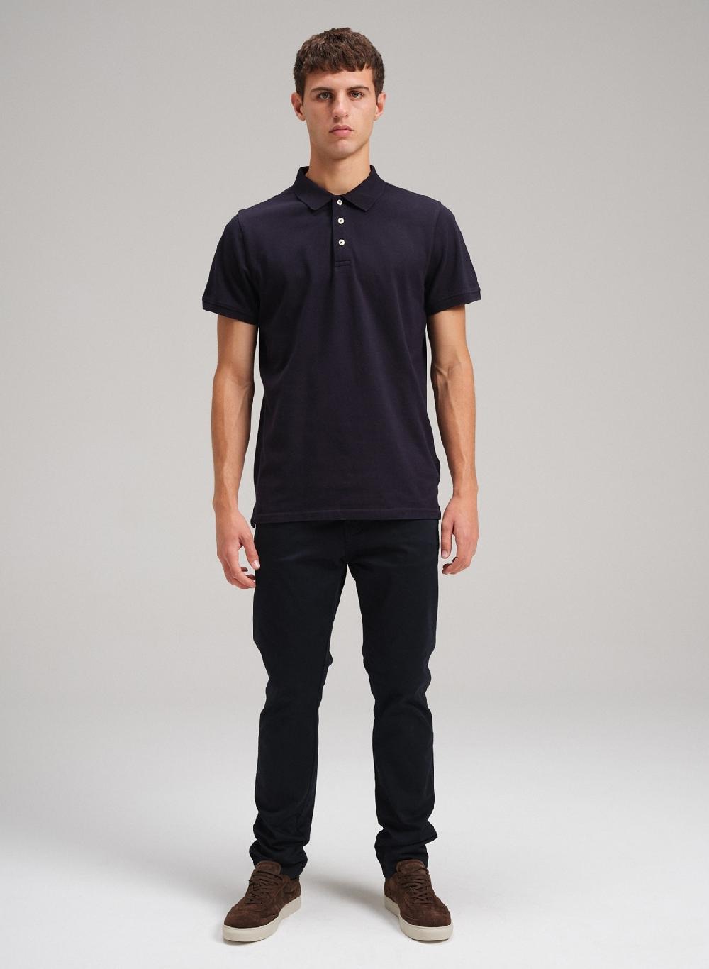 Etiqueta Negra Chomba Pique Garment Wash