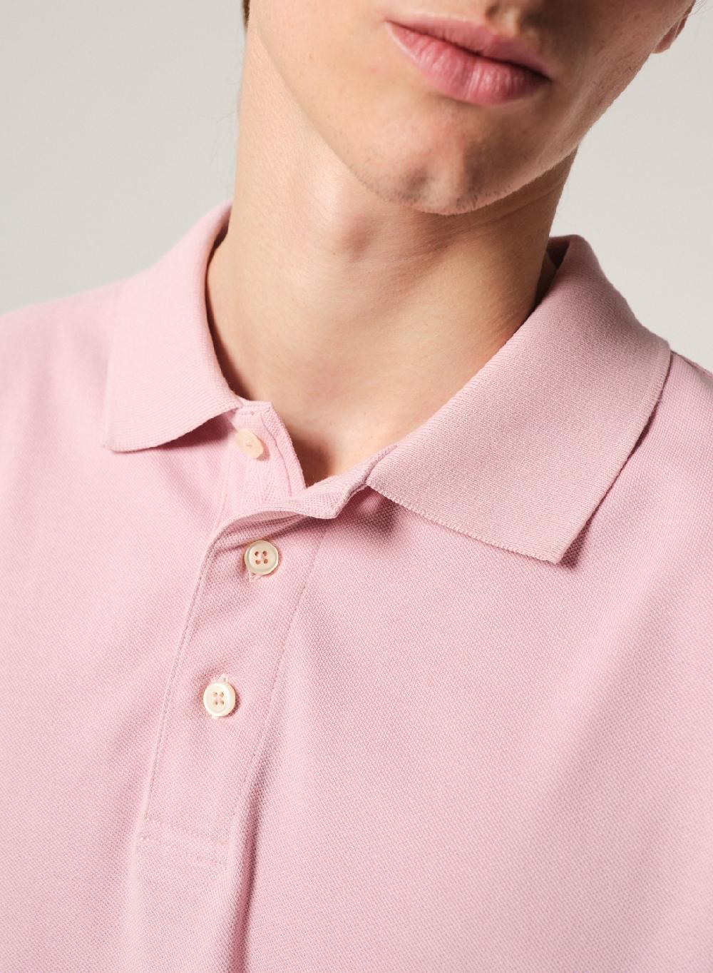 Etiqueta negra Chomba Pique Garment Wash