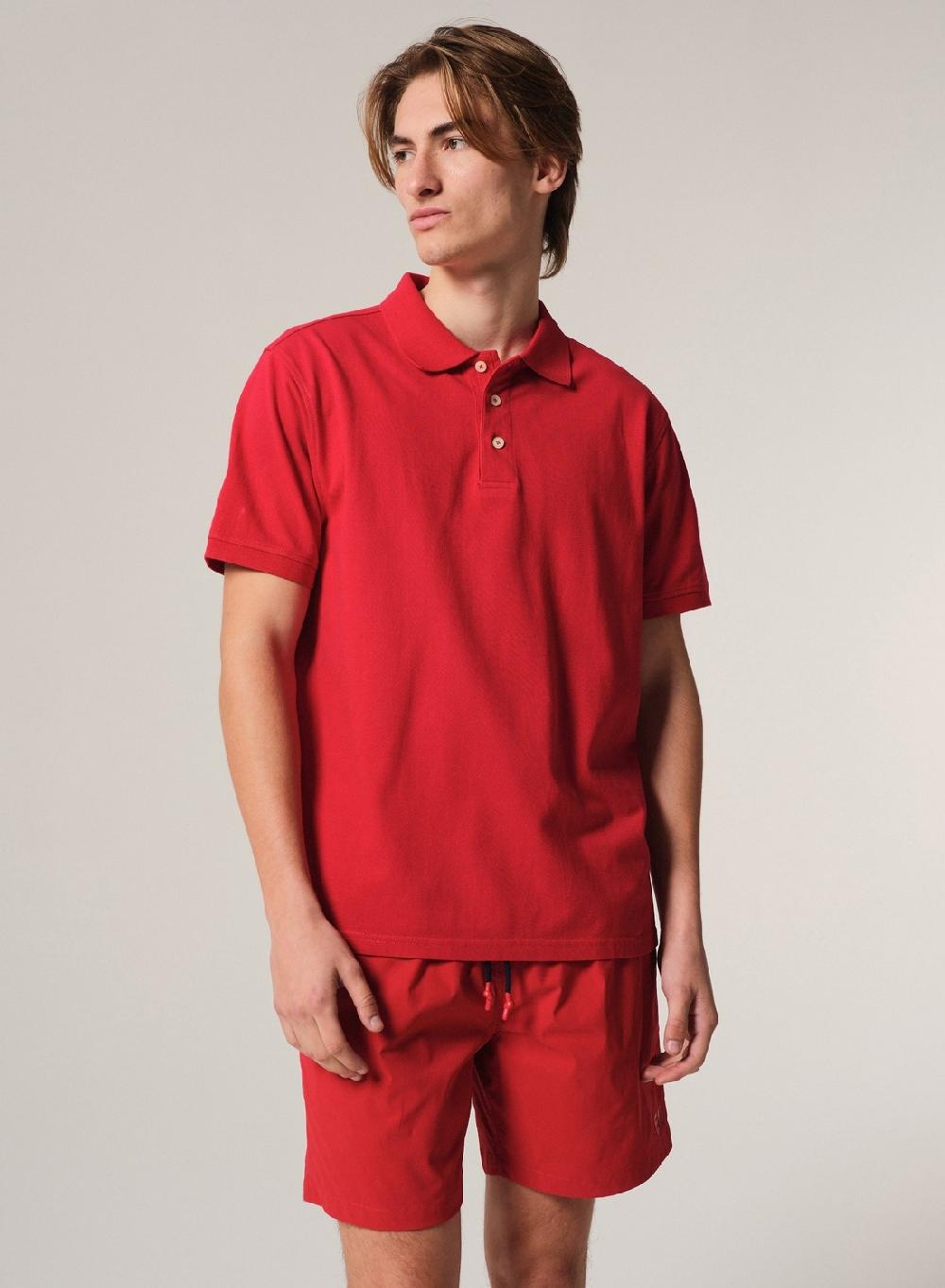 Etiqueta negra Chomba Pique Garment Wash