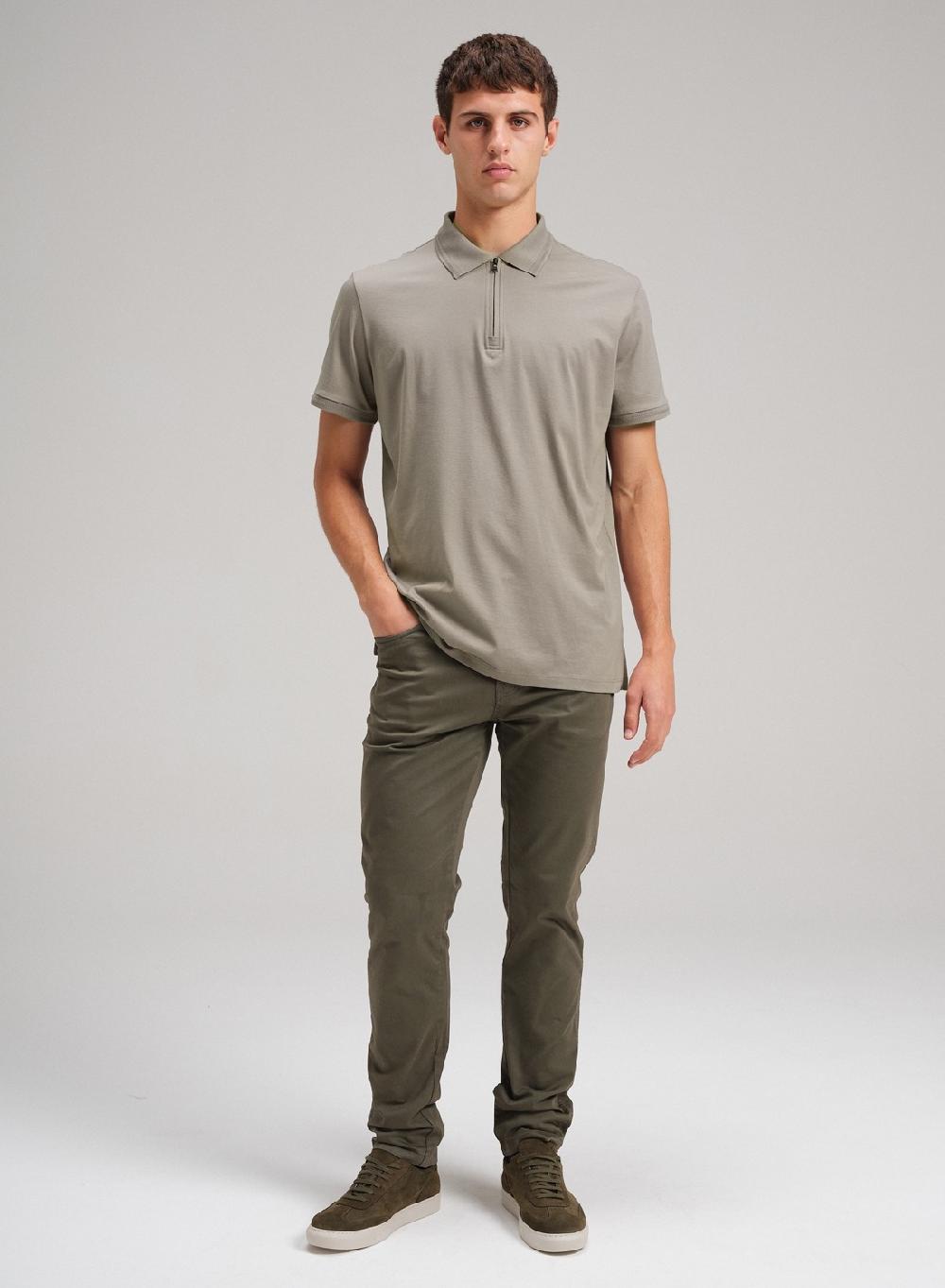 Etiqueta Negra Chomba Rib Cierre Luxury